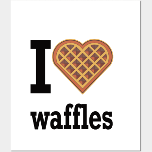 i love waffles Posters and Art